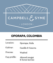 Load image into Gallery viewer, OPORAPA, COLOMBIA