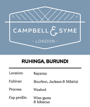 Load image into Gallery viewer, RUHINGA, BURUNDI