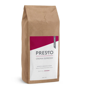 Presto Coffee Beans – Cafè Crema - Medium/Dark Roast Whole Bean Coffee - 1KG